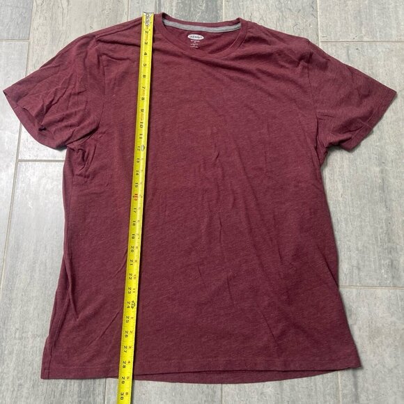 Old Navy Classic Soft Washed Tee Shirt Short Sleeve Red Burgundy Size XL - Picture 4 of 5